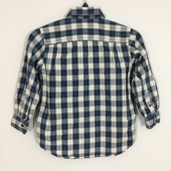 Gap Kids Boys S 6-7 Plaid Button Up Dress Shirt - Picture 2 of 5